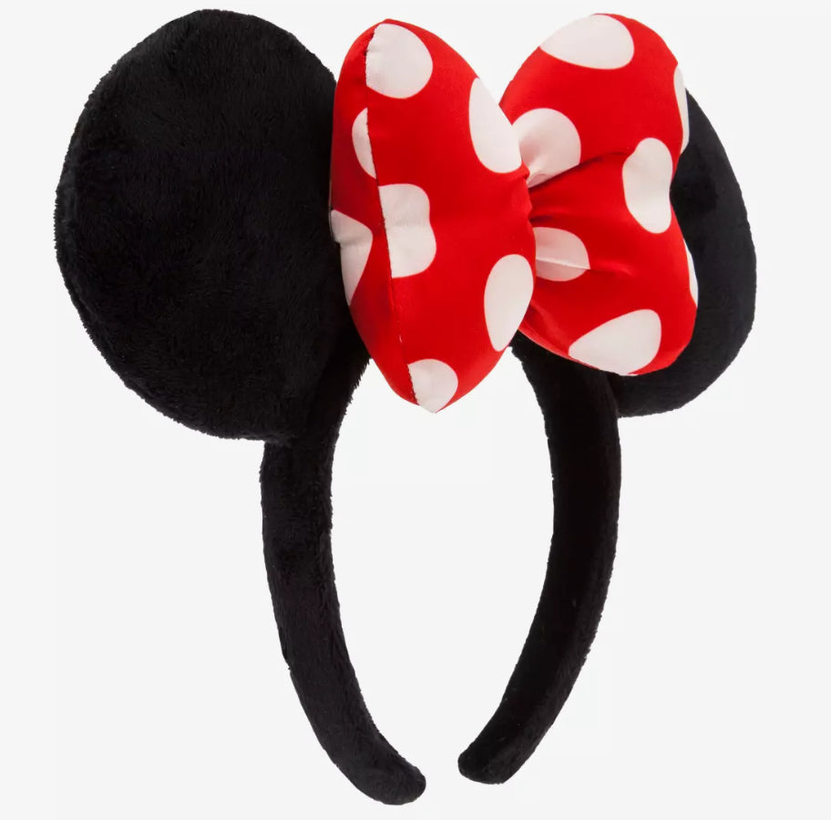 Minnie Mouse Polka Dot Bow Ear Headband for Adults