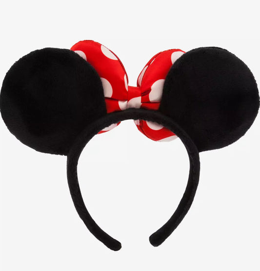 Minnie Mouse Polka Dot Bow Ear Headband for Adults