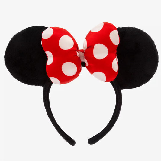 Minnie Mouse Polka Dot Bow Ear Headband for Adults
